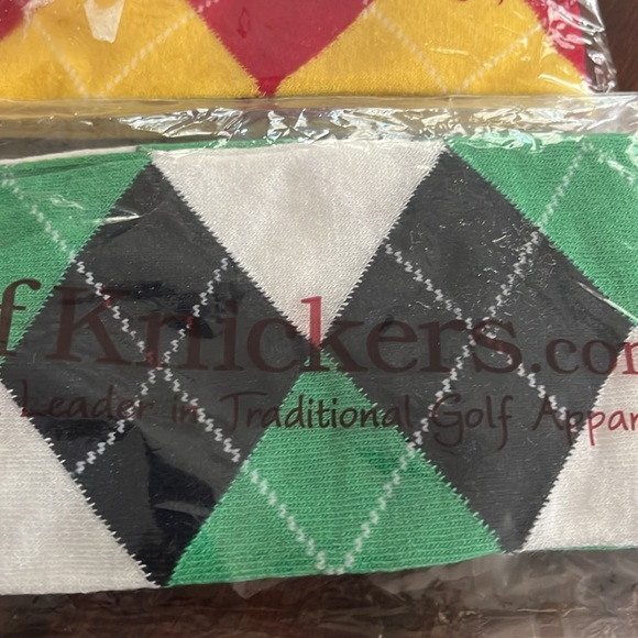 Two pairs of men’s golf knickers socks - Picture 2 of 3